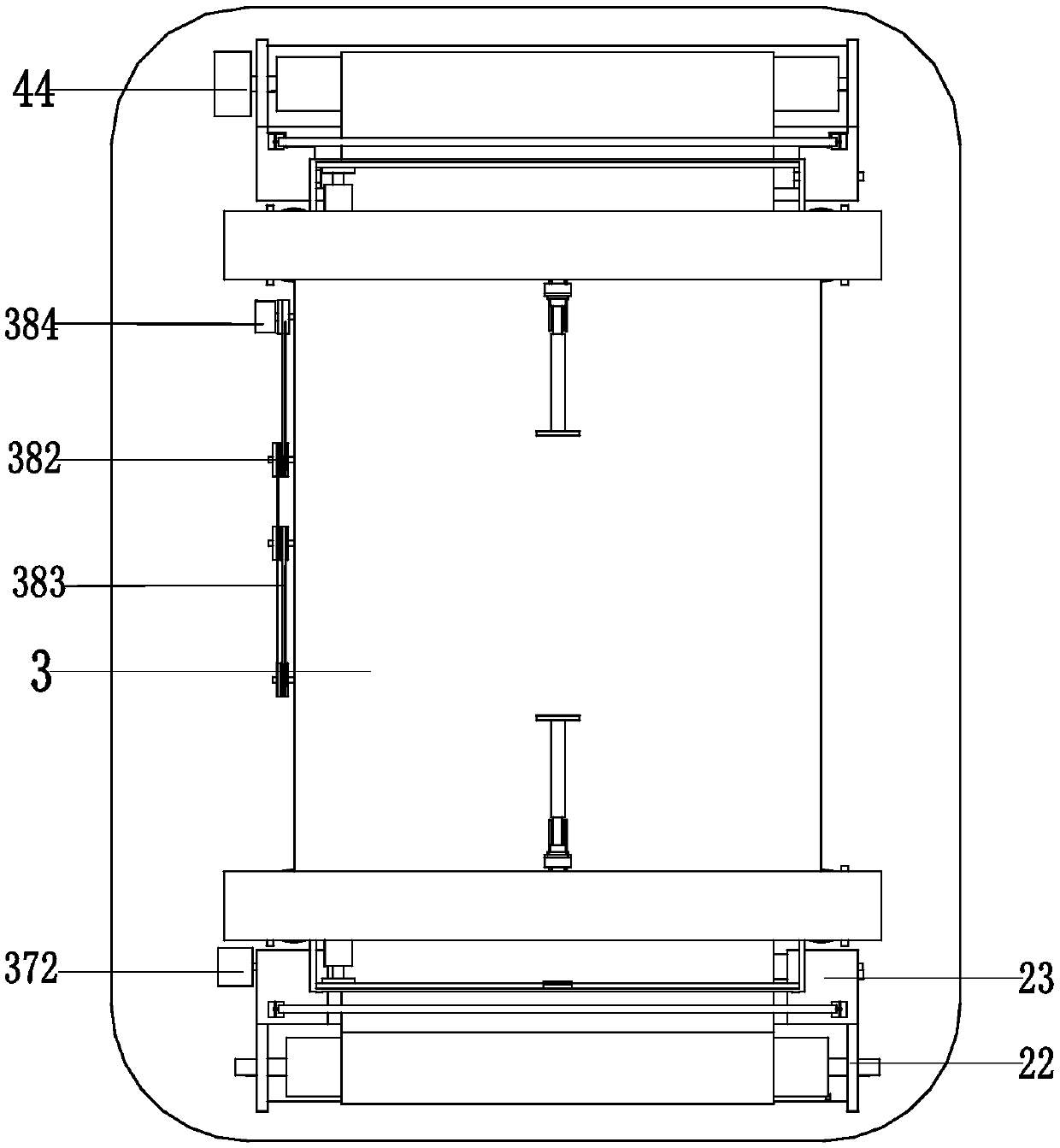 High-efficiency automatic coating device for flat color steel plate