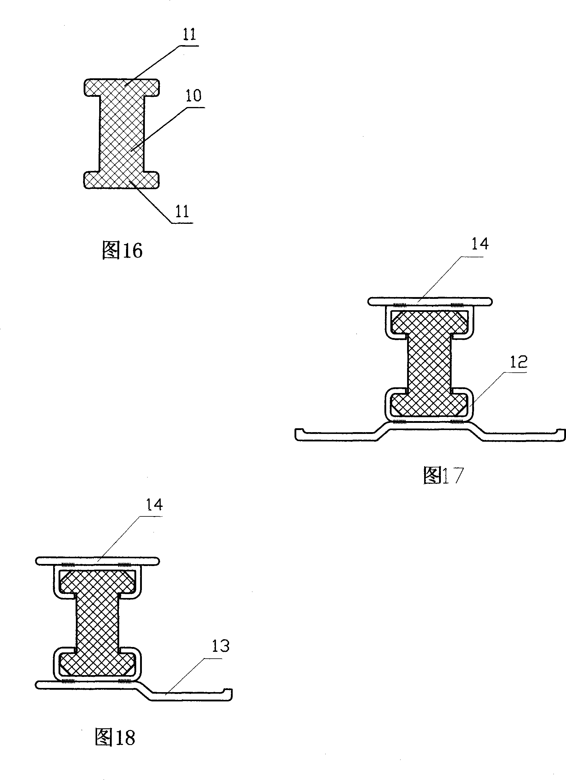 Heat insulated bridge solid steel door and window composite section bar and manufacturing method therefor