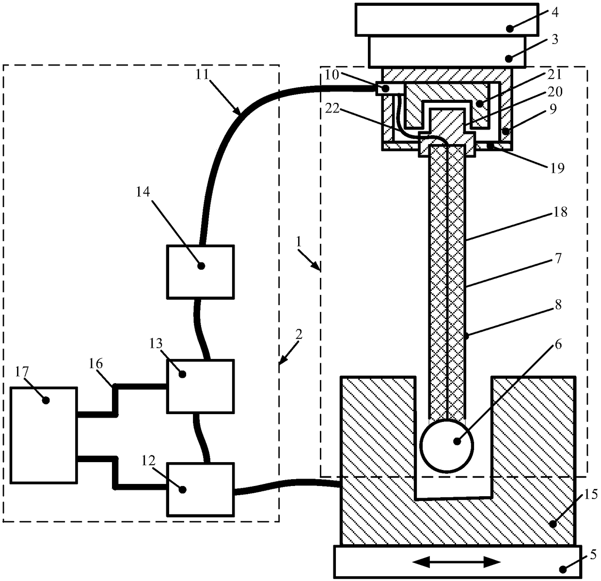 Contact or noncontact compound principle based nanometer sensing method and device