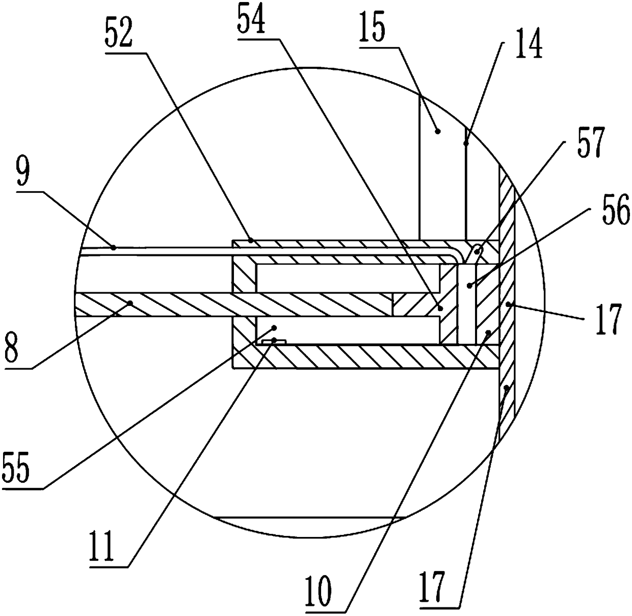 Blow molding machine for PE thin film processing