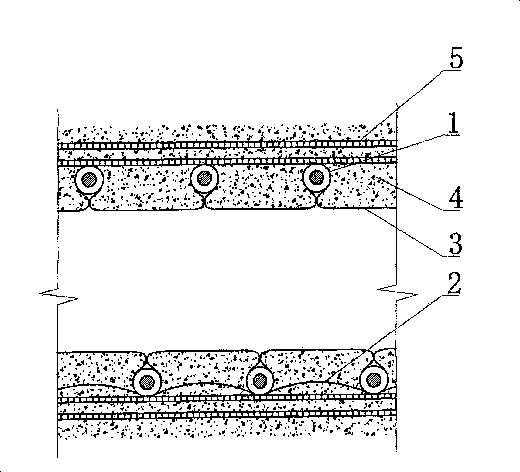 City underground integral drainpipe construction method