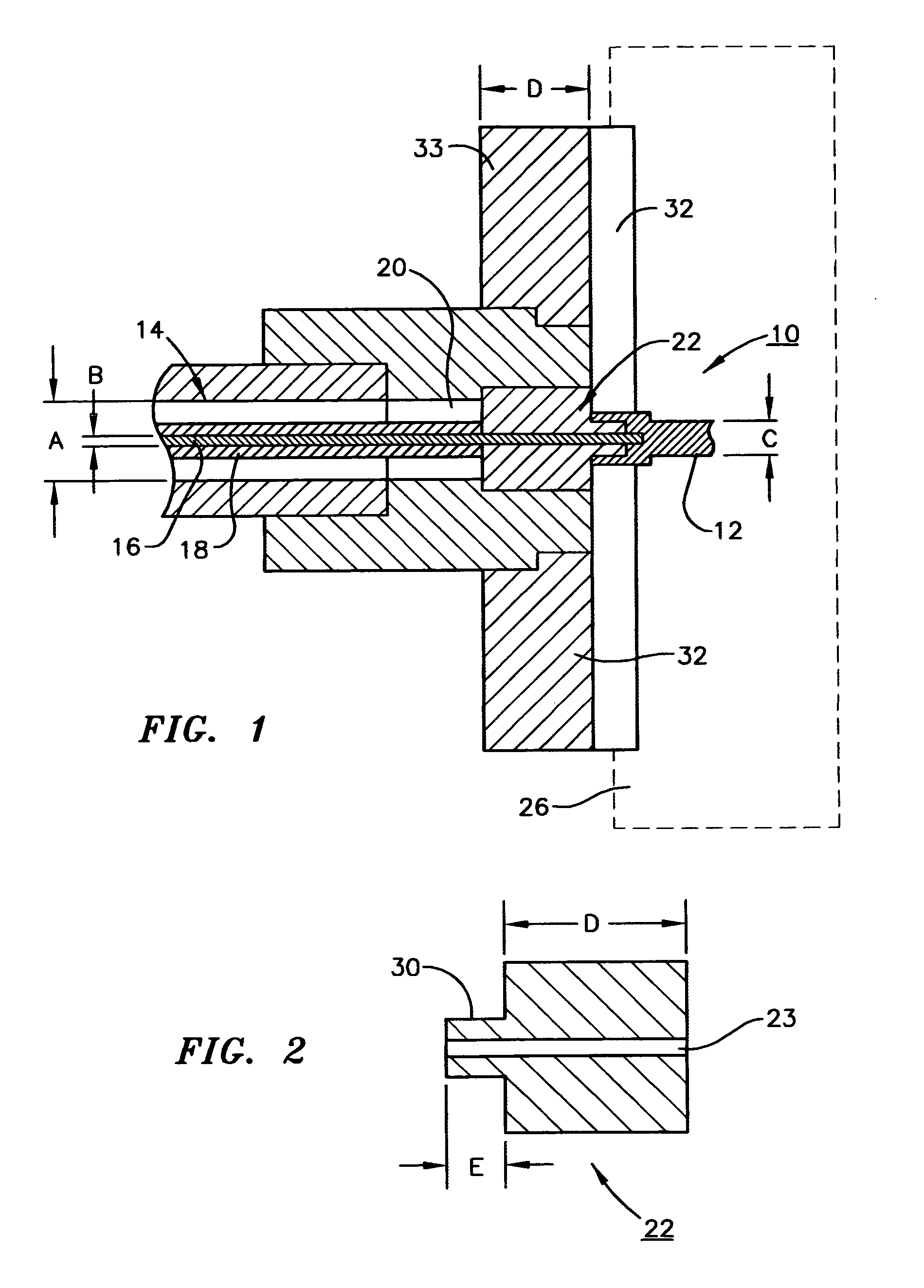 Cryogenic vacuum RF feedthrough device