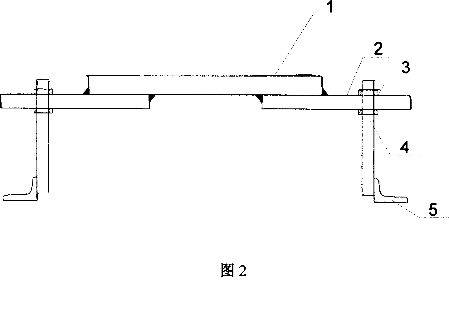 Bearing plate screw adjusting method construction process