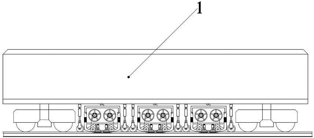 Open type abrasive belt rail high-speed grinding vehicle