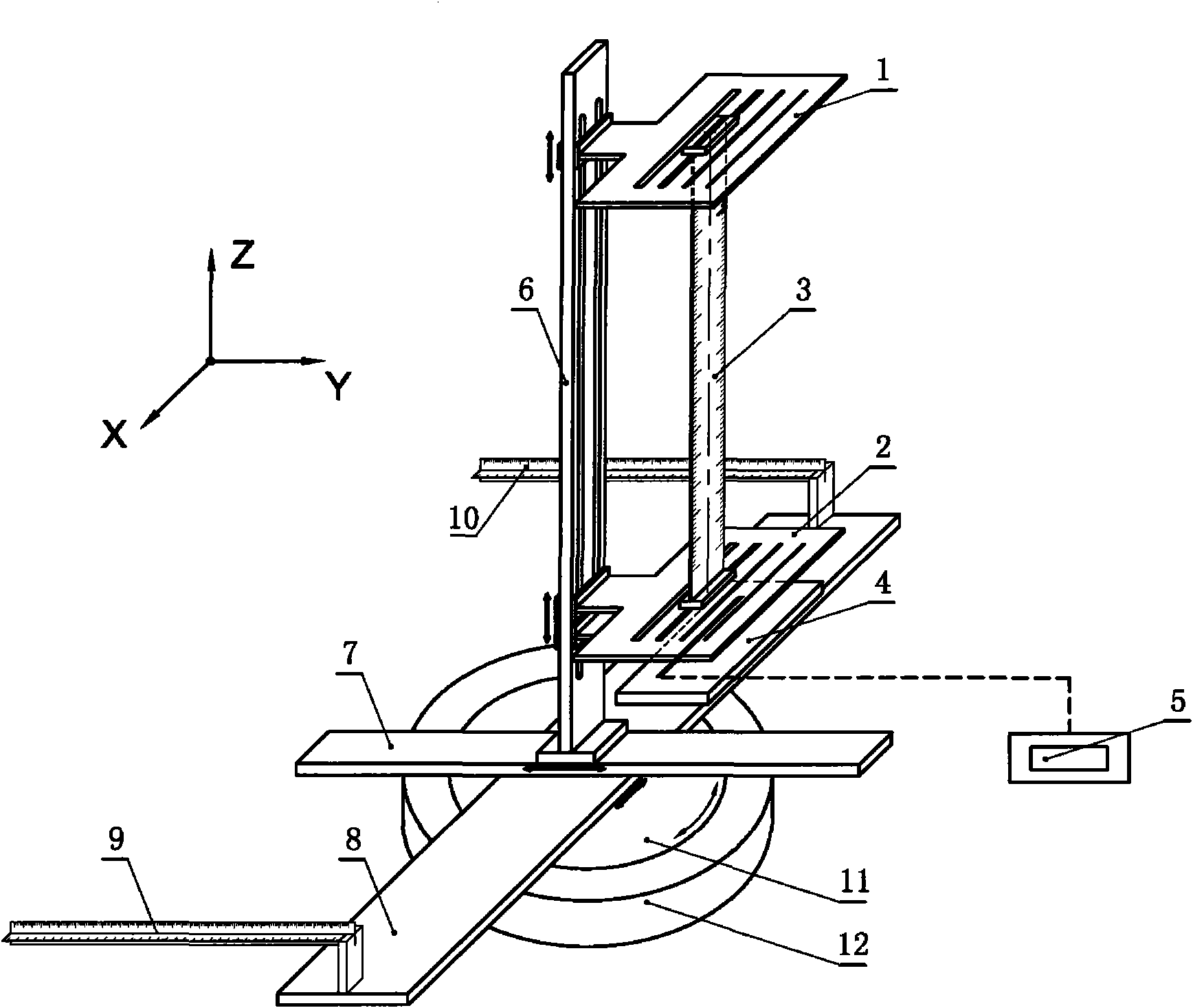 Three-dimensional laser alignment positioner for particle image velocimetry