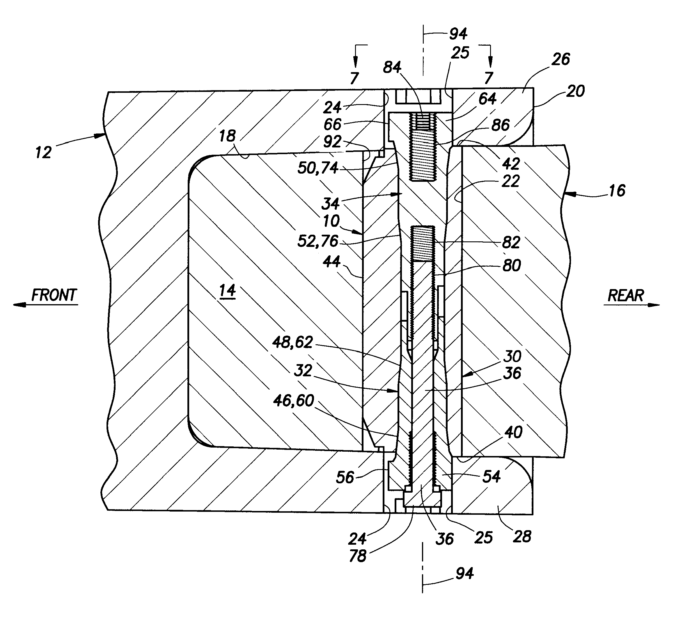 Double Cam Taper Lock Connector Pin Apparatus