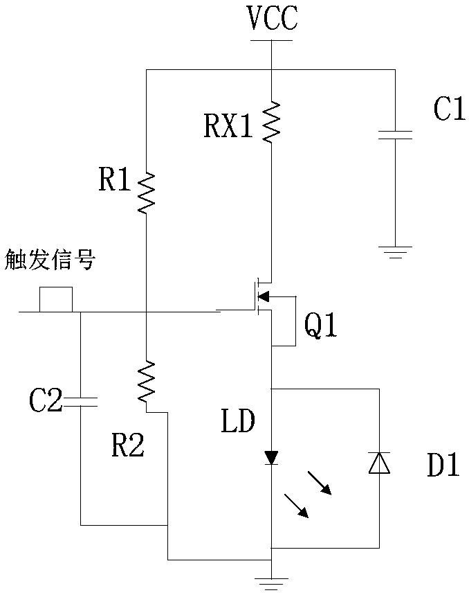 Pulse semiconductor laser lighting system