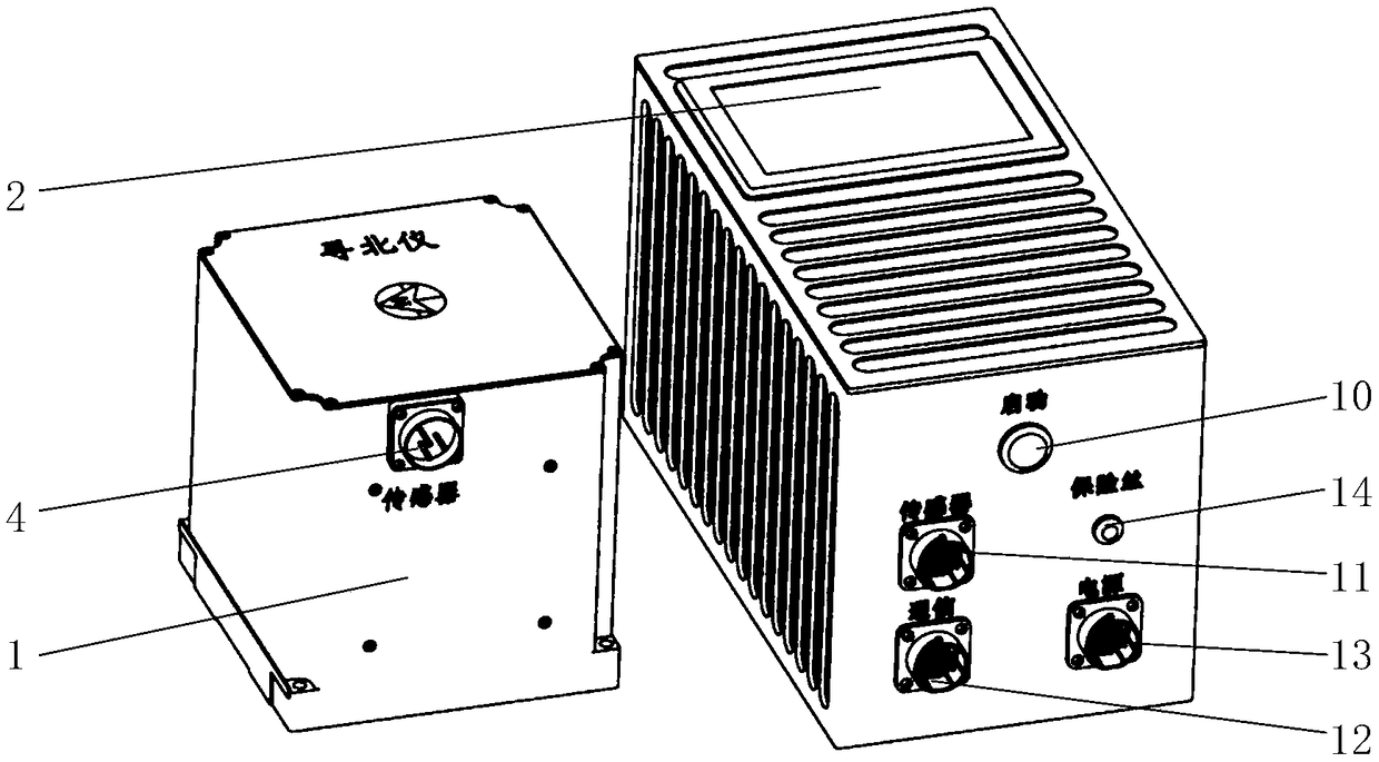 Split type fiber-optic gyroscope north-seeker