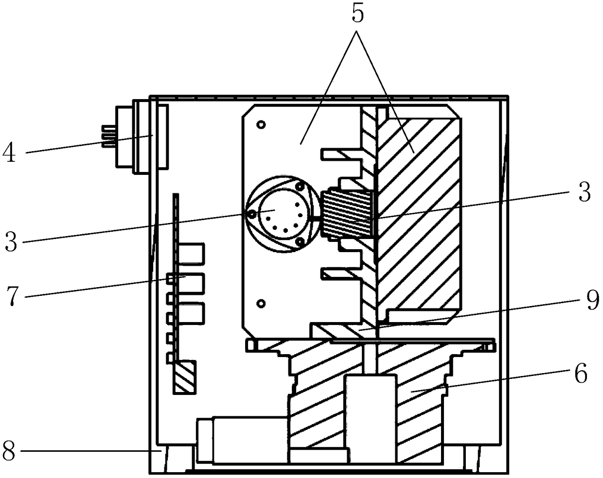 Split type fiber-optic gyroscope north-seeker