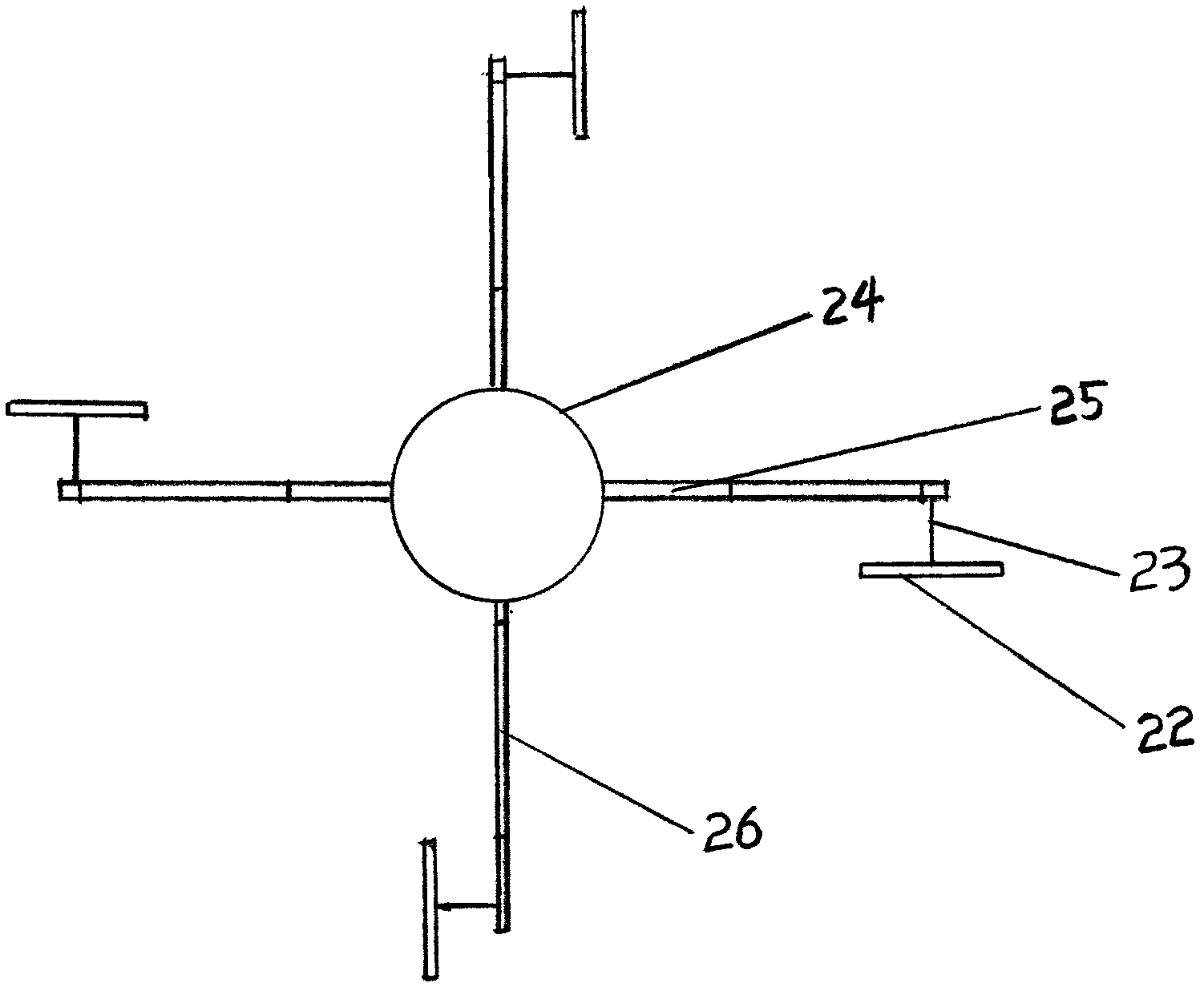 Breeze power generation dual-purpose dart flyer for air and ground