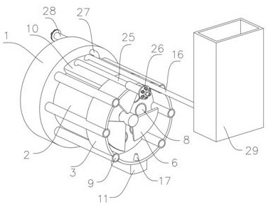 Improved structure of axial-flow type high-temperature smoke exhaust fan