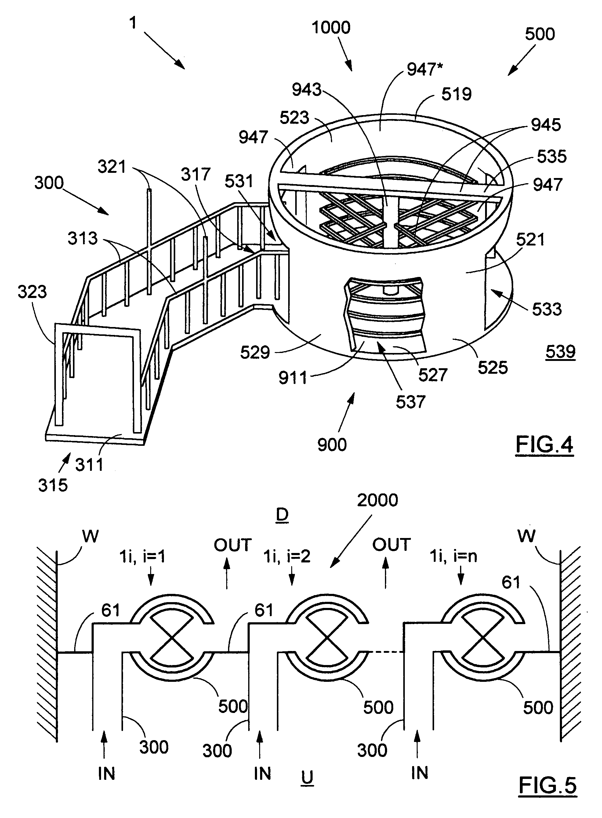 Facility and method for crowd screening and protection