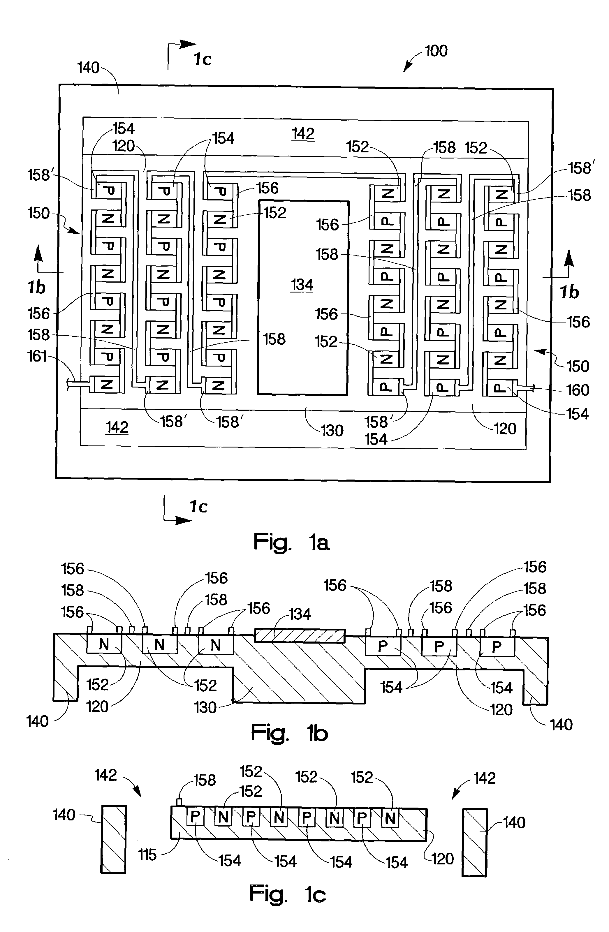 Micro-fabricated device with thermoelectric device and method of making