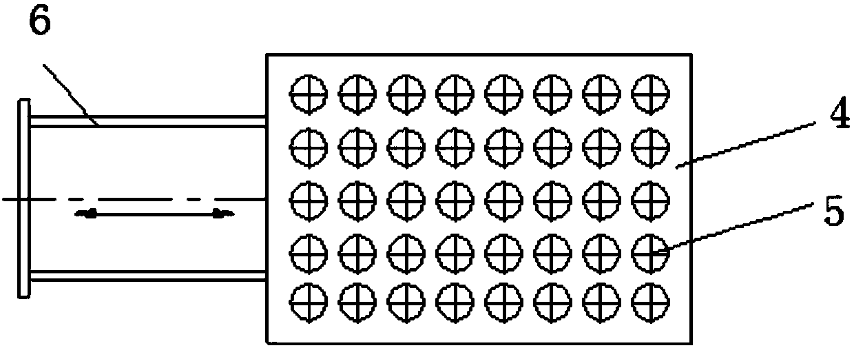 Falling type uniform material distributing system