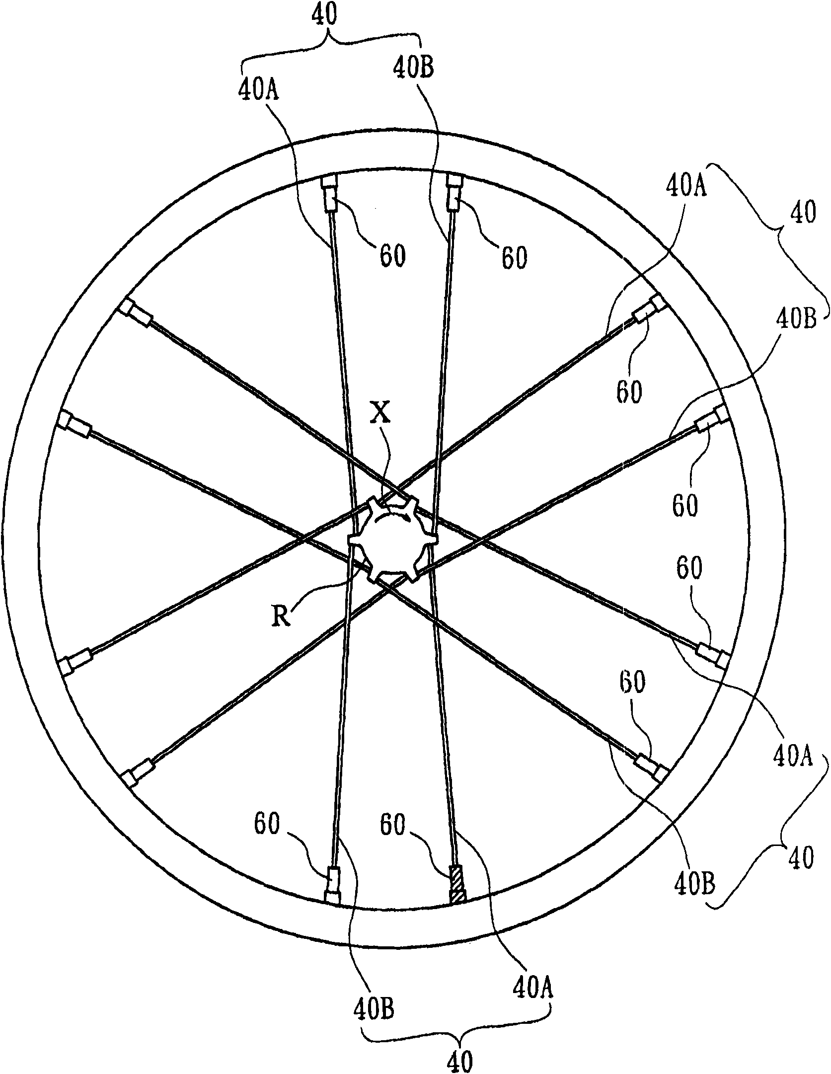 Rear wheel spoke rim for bicycle