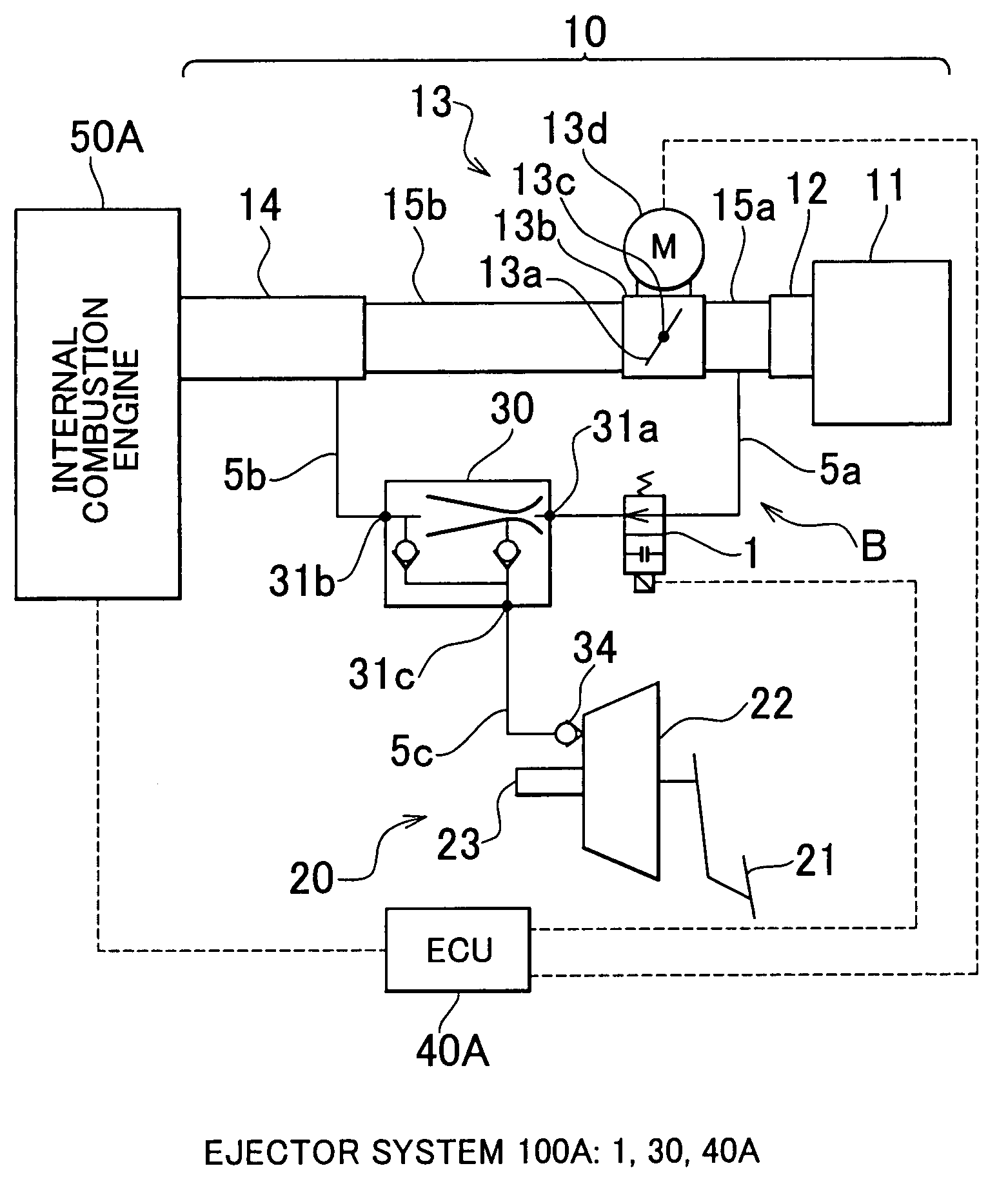 Vehicular ejector system and control method thereof