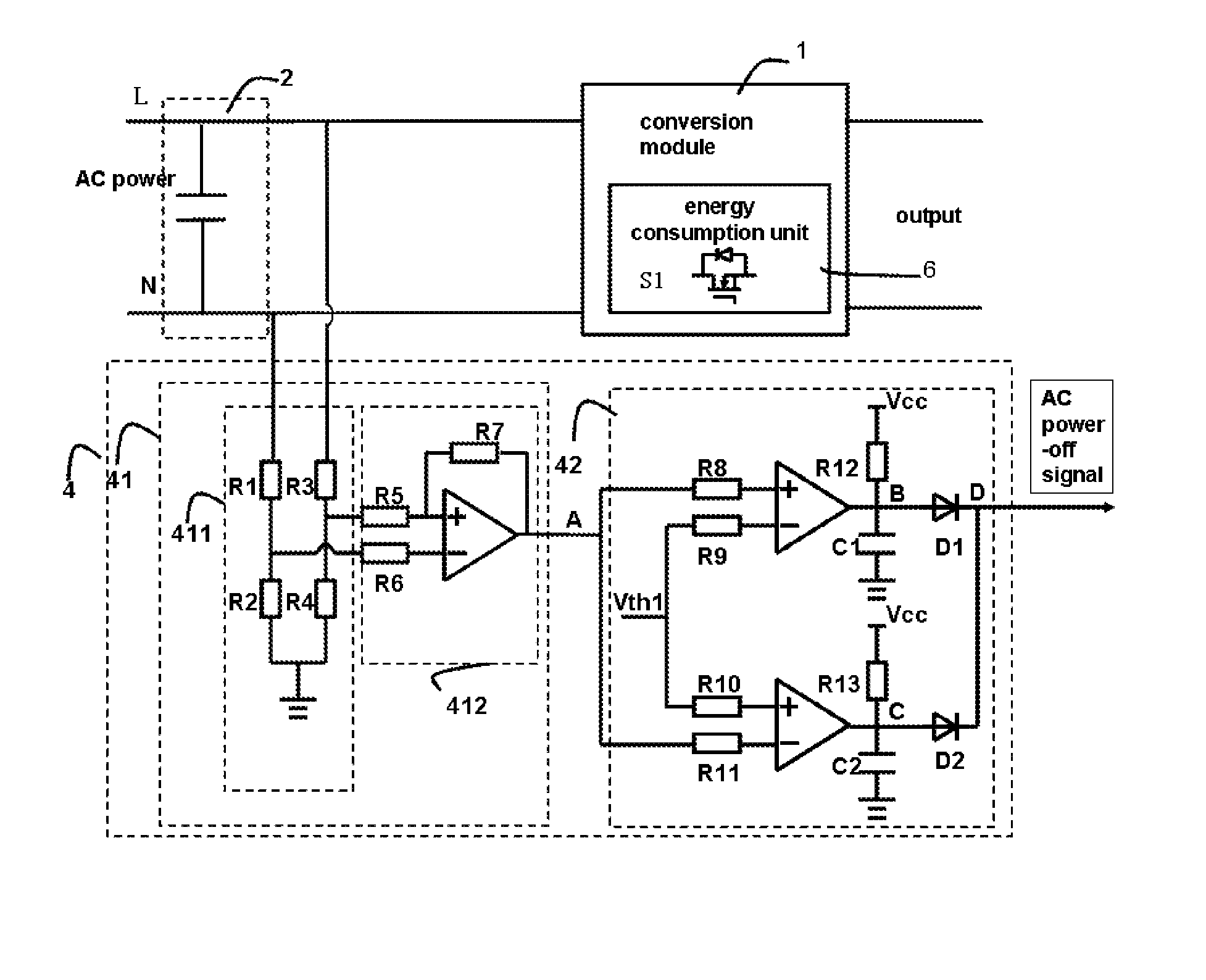 Capacitor discharging circuit and power converter