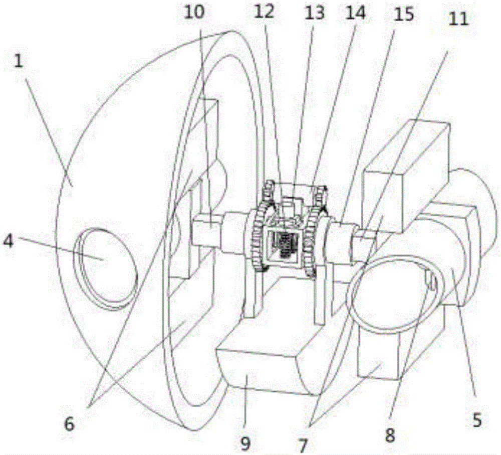 Simple-pendulum differential underwater amphibious robot with deformability