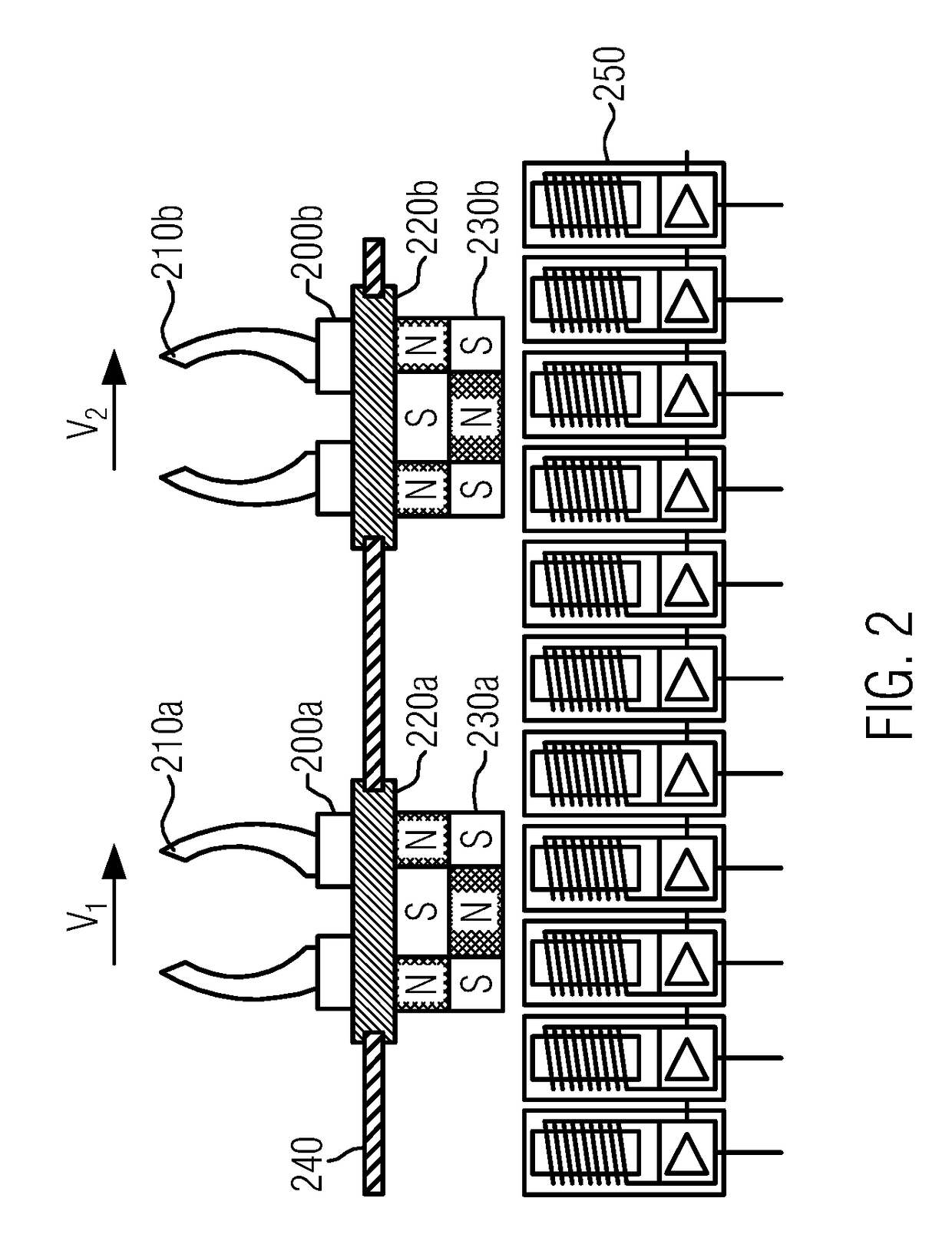 Device and method for transporting containers in a container treatment system