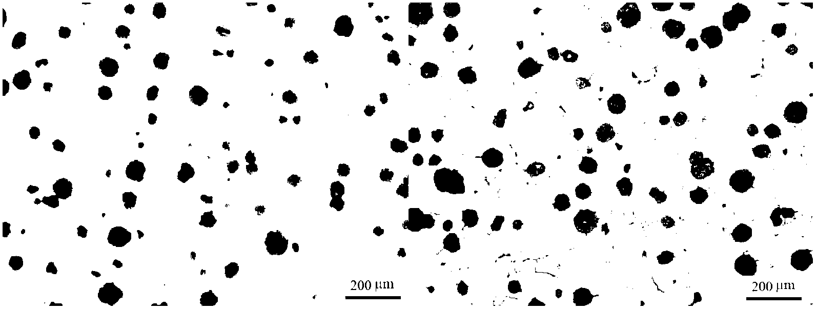 Control method of as-cast condition heavy section ferrite-based nodular iron casting graphite nodule and matrix structure