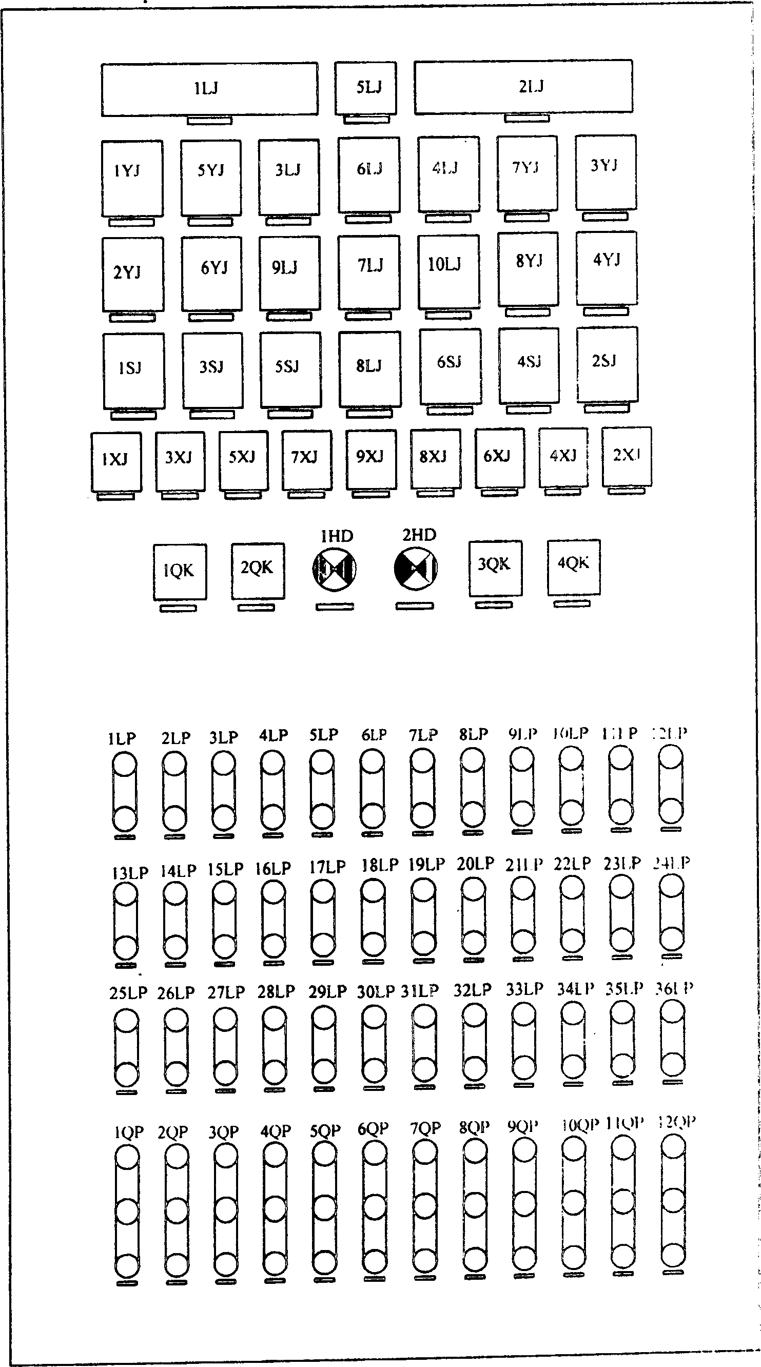 Adaptive master variable, parent connection and connecting line stand-by dispensing device and realizing method