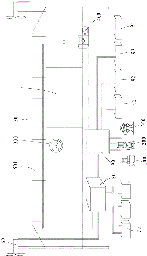 Low-energy and intelligent three-dimensional ecological internal circulation nitrification method and apparatus