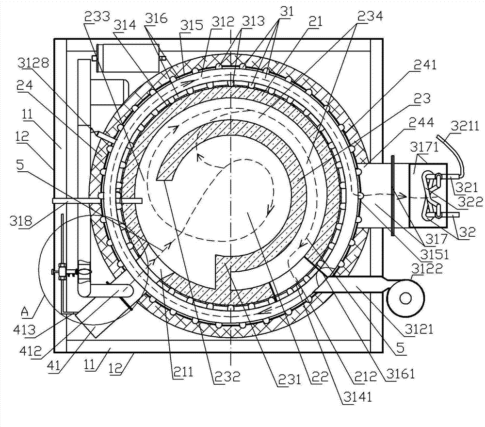 Multi-functional high-temperature efficient energy-saving steam oven