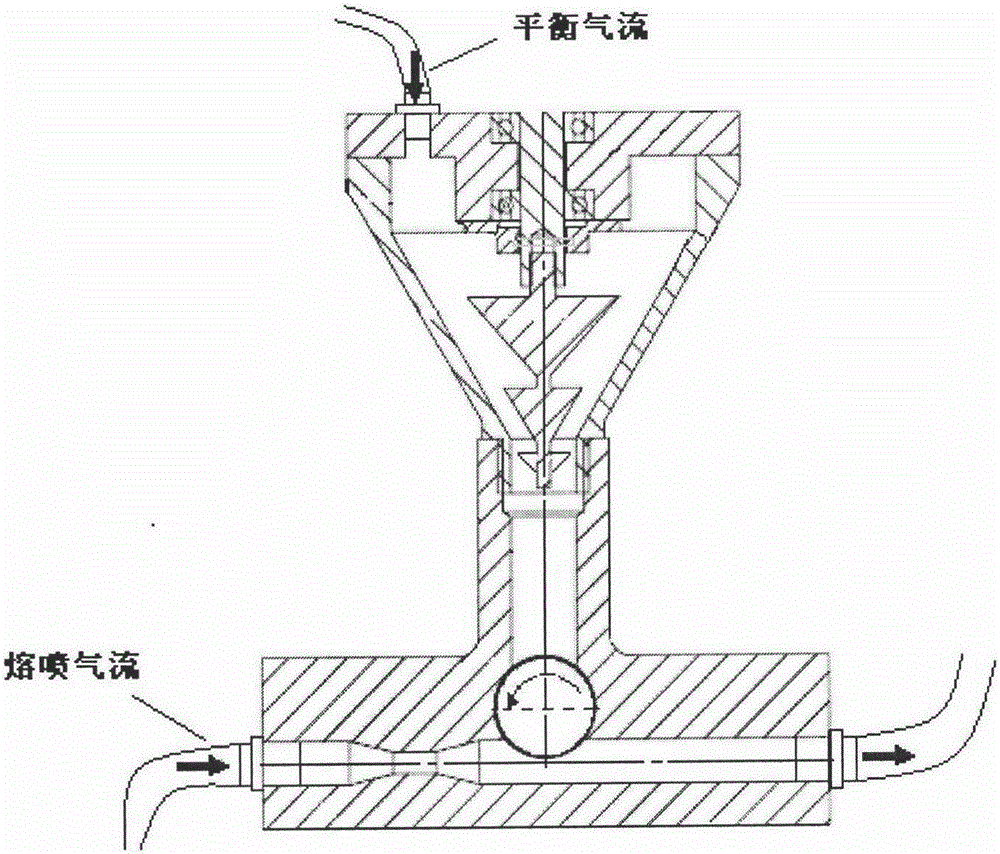 Melt-blown nonwoven fabric production system capable of increasing particle embedding rate