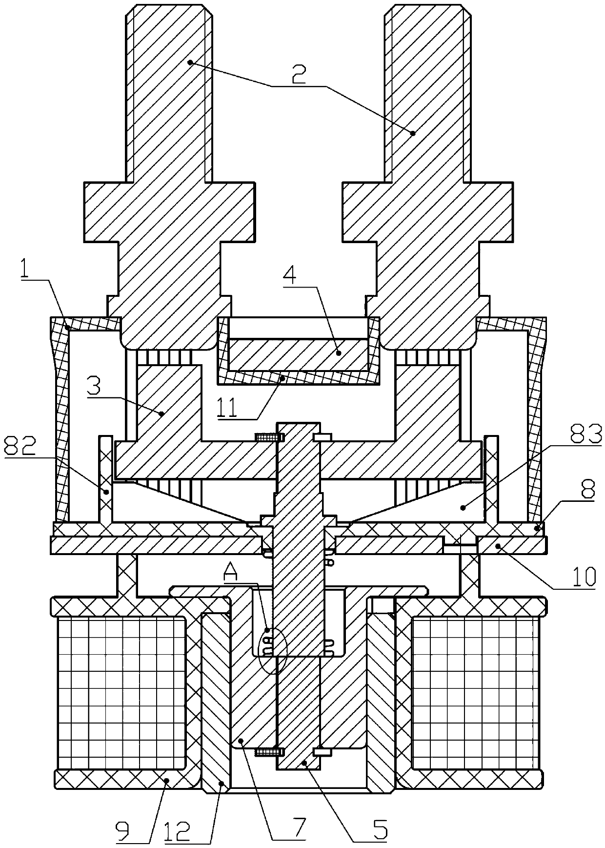 Single-magnet arc-extinguishing relay