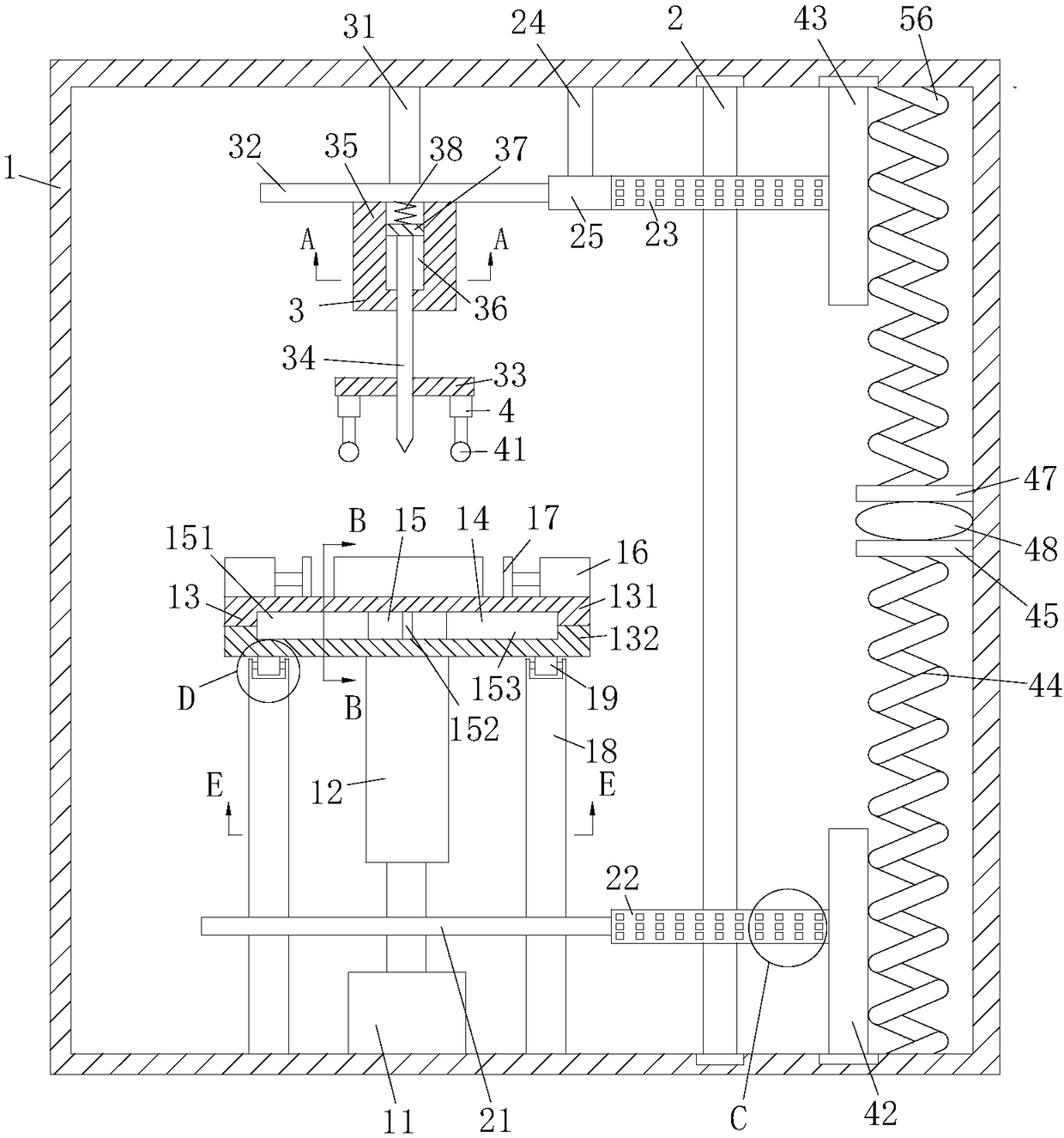 Hardware perforating device