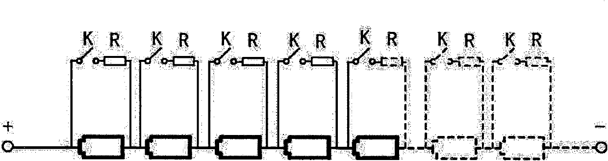 Lithium ion power battery pack balanced discharge management system