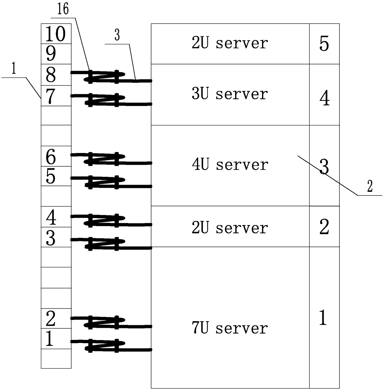 A server integrated delivery power cord tracing mechanism