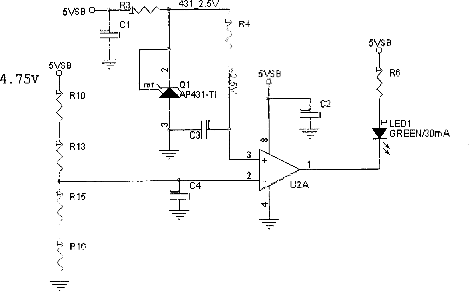 Monitoring diagnosis device of computer main board failure