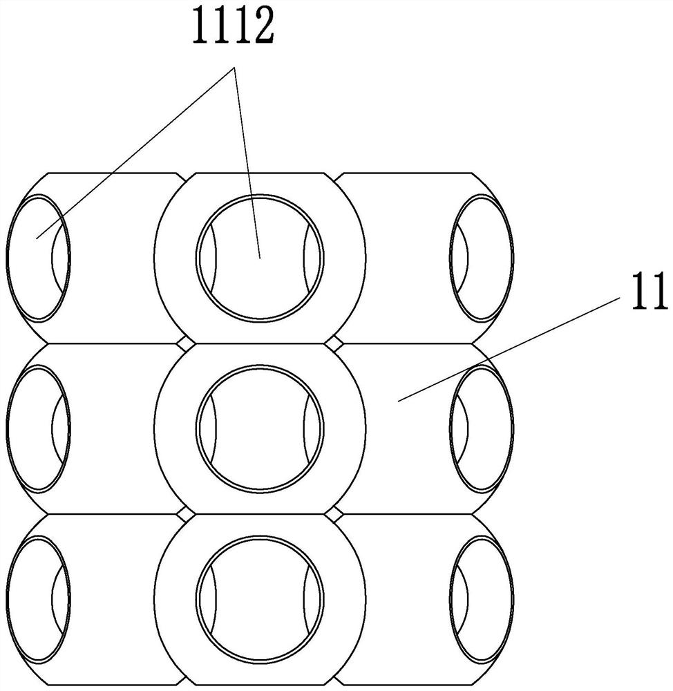 Metamaterial energy absorption structure based on Boolean operation