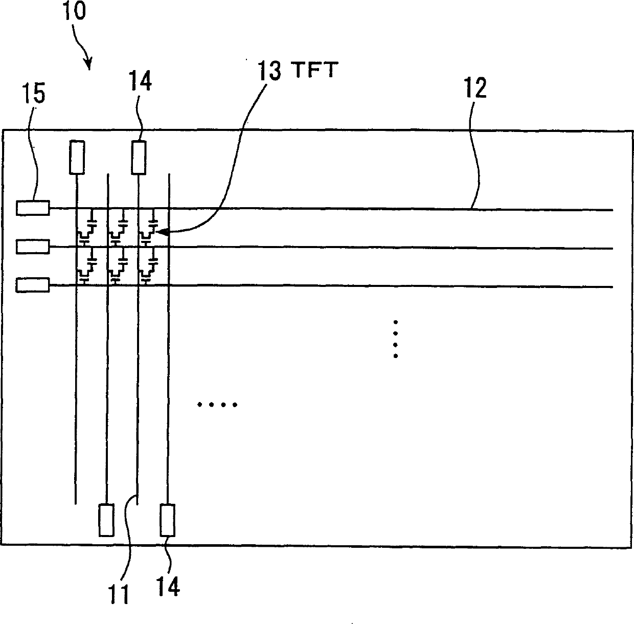 Liquid crystal display with transparent conductive film on sandwich insulated film formed by coating