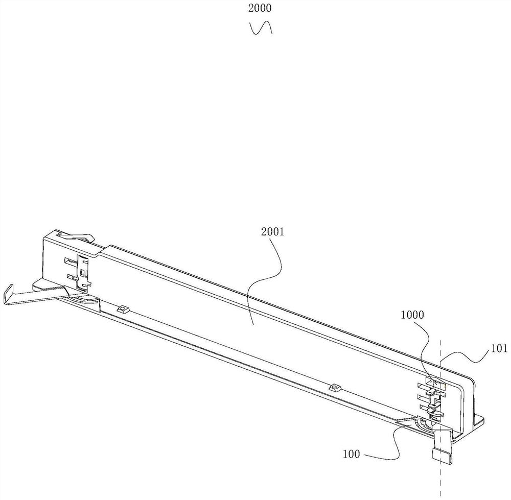 Track adapter, driving power supply with same and lamp