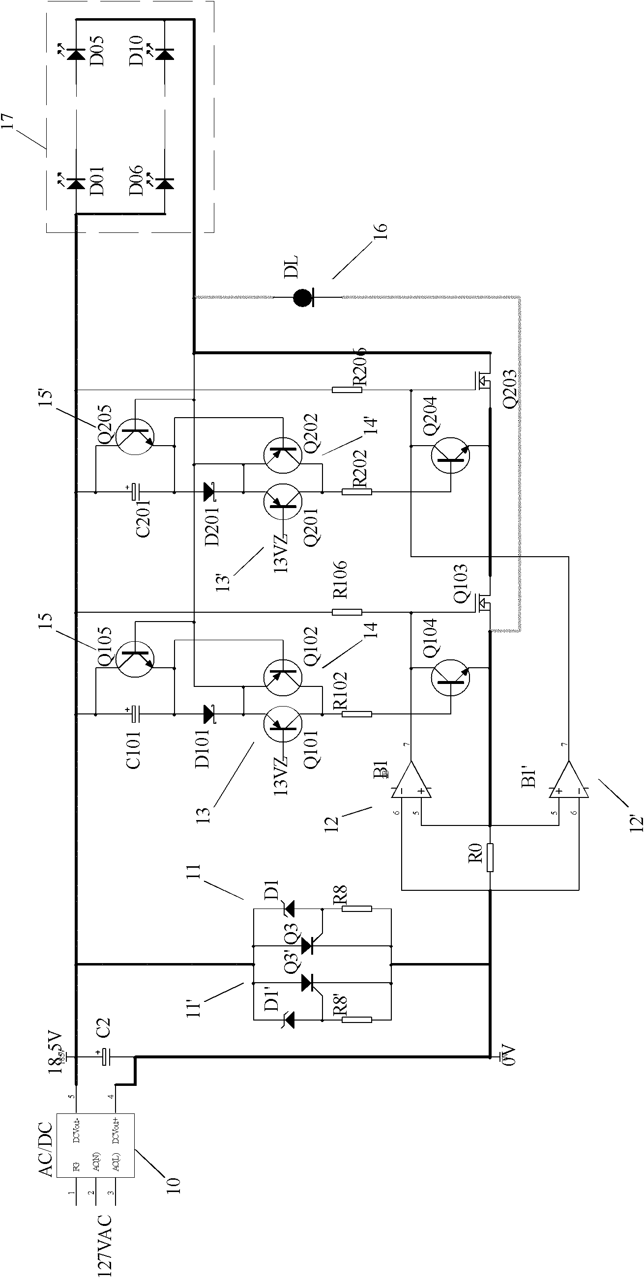 Intrinsically safe power supply with high output power