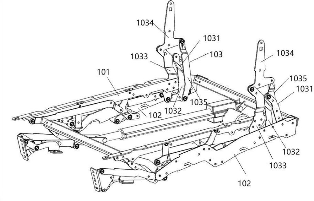 Back linkage mechanism for sofa