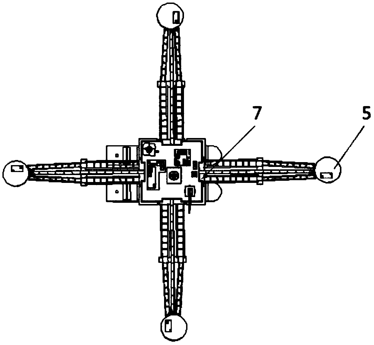 Semi-submersible oil storage platform system for well drilling