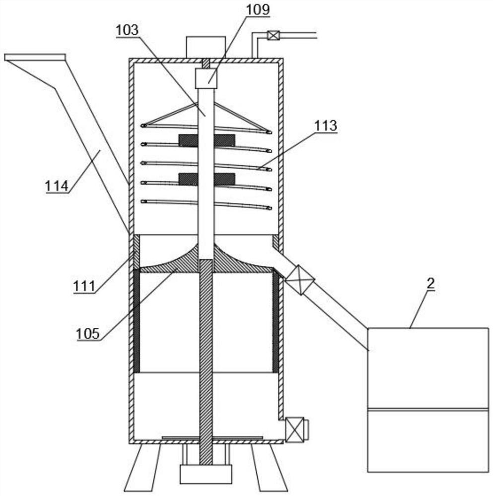 Underwater construction waste metal screening device