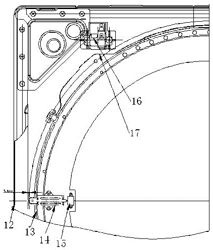 A fully automatic washing machine vibration alarm system