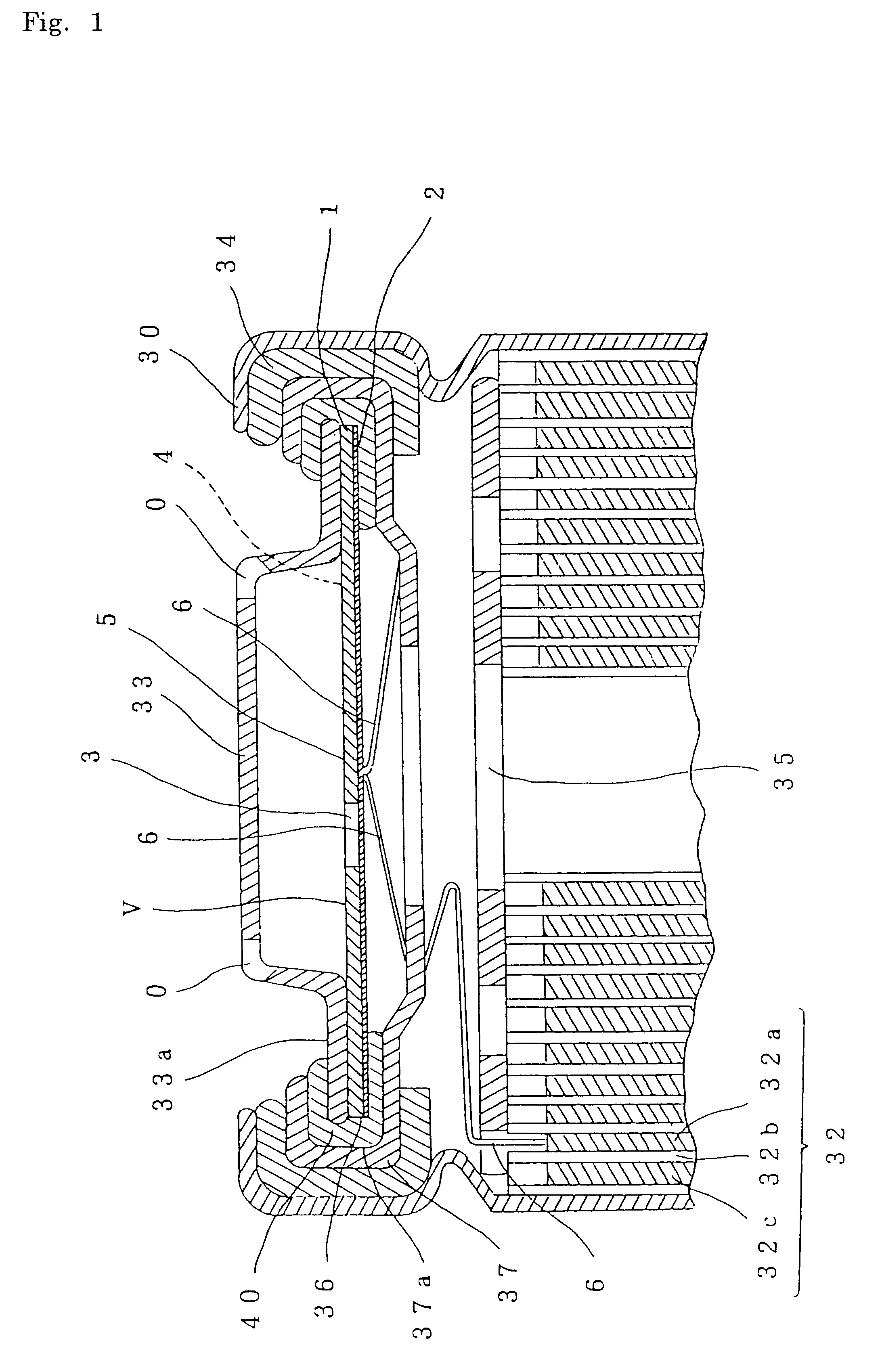 Hermetically sealed cell and sealing body