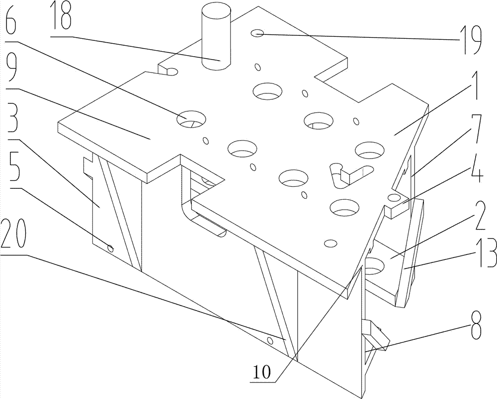 A large h-beam drilling die