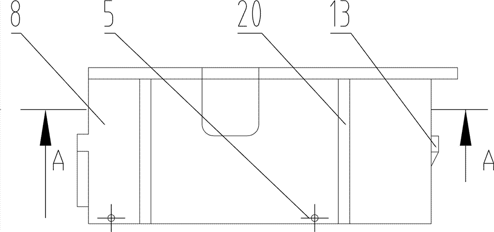 A large h-beam drilling die