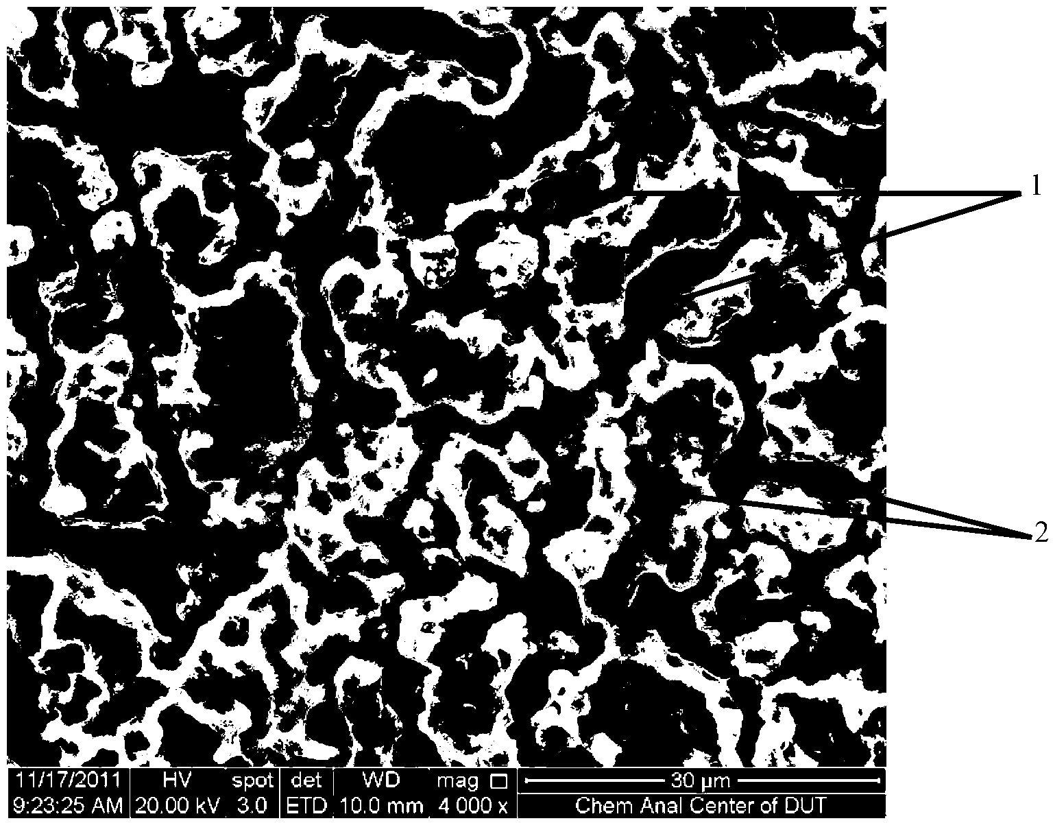 Titanium micro/nanometer double-structured dioxide thin film with high biological activity and preparation method thereof