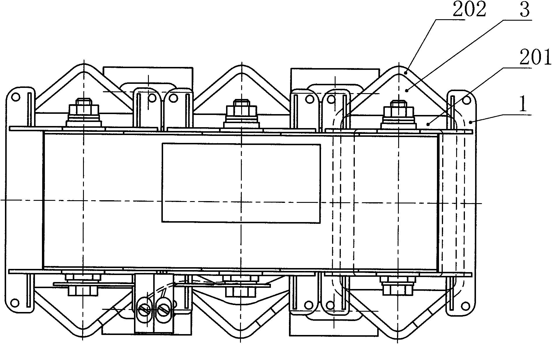 Winding type electric reactor