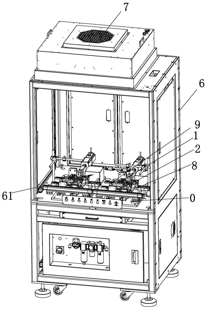 Folding mobile phone overturning aging detection machine and detection method