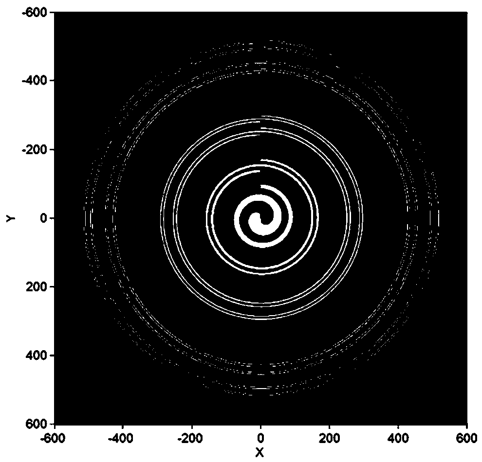 An Amplitude Fractal Spiral Zone Plate