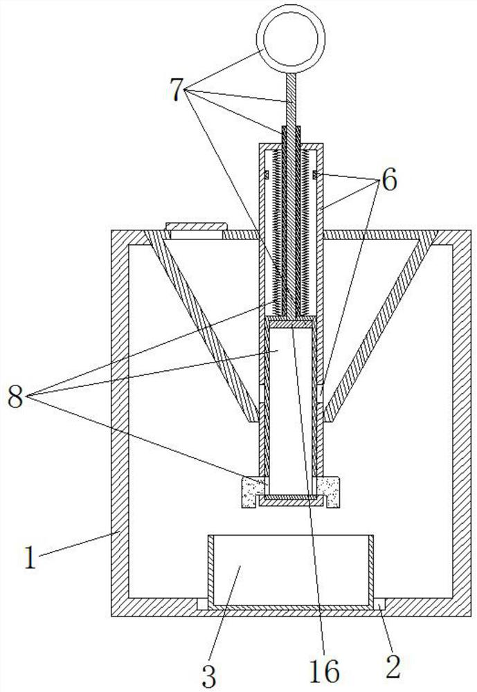 Quantity control type preoperative feeding material dispenser for animals