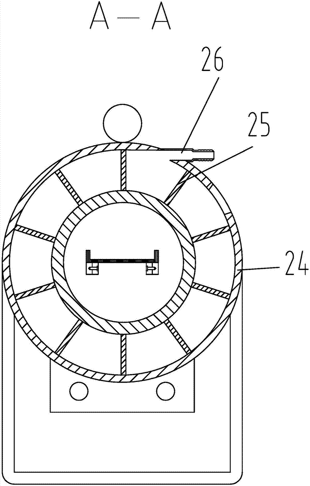 Built-in pneumatic double-helix flow-guiding automatic fastener rinsing tank